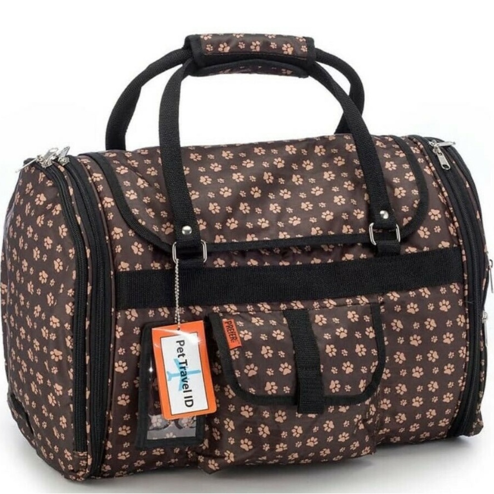 PREFER PETS HIDEAWAY CARRIER PAW PRINT